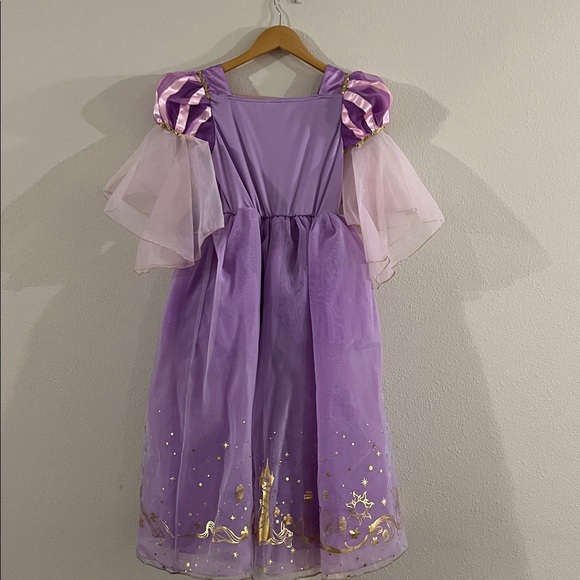 NWT Disney Rapunzel Lavender and Gold Princess Gown Costume Girls Size 7/8 - Picture 7 of 9